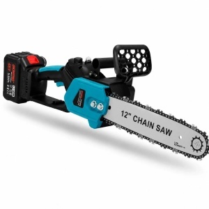 Drujba Electrica cu Acumulator 65cm, Lamă 12, 48V, 2 Acumulatori, Încărcător, Cheie și Cutie de Transport - Img 3