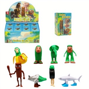 Figurine Surprise Box 12/set Italian Brain Rot, 7cm Tung Tung Sahur Diferite Modele - Img 2