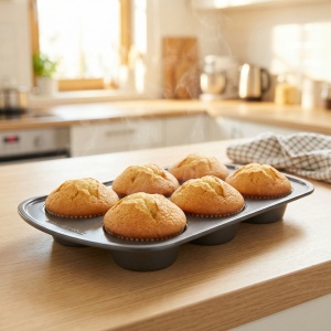 Formă pentru brioșe cu 6 cavități Baker’s Secret Classic Line – 31,3 x 18,6 x 3,6 cm - Img 2