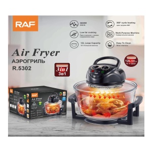 Friteuza cu aer cald RAF R.5302, 12L, cuptor cu halogen