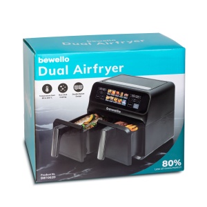Friteuza fara ulei - XXL - 230V - 2200W - cos dublu, display tactil color - 4+4 L - Img 3