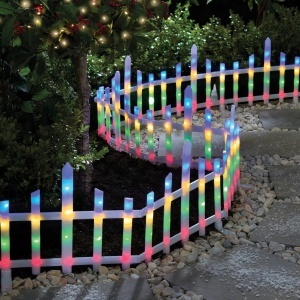 Gard Decorativ de Crăciun 3mx29cm cu Lumină LED Multicoloră, Conectare prin Mufă, Ornament Exterior pentru Alei și Grădini