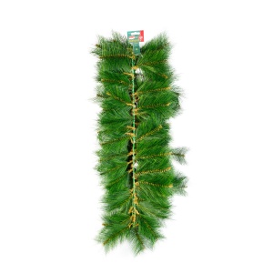 Ghirlandă de pin - verde - 270 cm - PET - Img 3