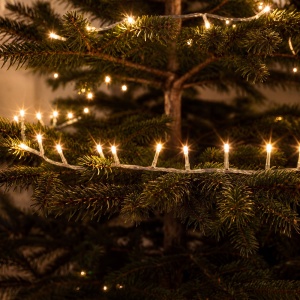 Instalație luminoasă – 50 m – alb cald – 1000 LED – 220–240 V – 9 W – cablu transparent - Img 4