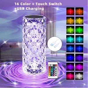 Lampă LED 22x9cm din Plastic cu Încărcare USB, Telecomandă, Luminozitate Reglabilă, Diferite Culori - Img 2