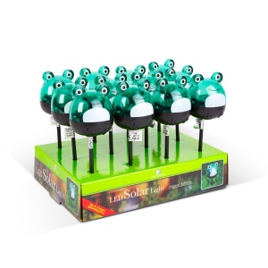 Lampă solară LED - broască - alb rece - verde - 150 x 50 x 50 mm - Img 3