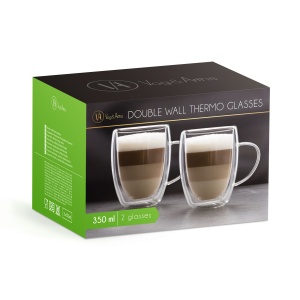 Pahar cu perete dublu - 350 ml - 2 / ambalaj - Img 2