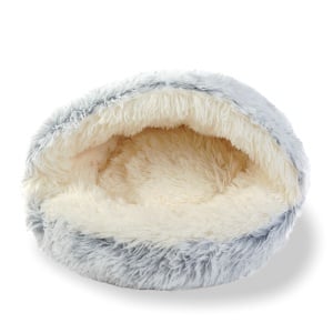 Pat pentru pisici - cerc - 50 cm - gri
