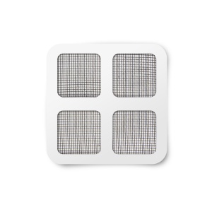 Pata de reparatie net țânțari - 10 x 10 cm - negru - 4 bucăți / pachet