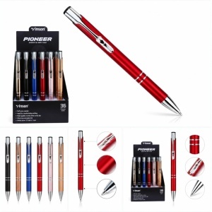 Pixuri Metalice Vinson 36/set, cu Mecanism Click Diferite Culori