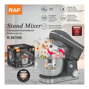 Robot de bucatarie RAF R.6616B, 3 in 1, bol 4L, 1600 W