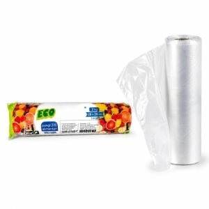 Rola de Pungi Alimentare 2kg, 270buc, Transparente 23x29cm