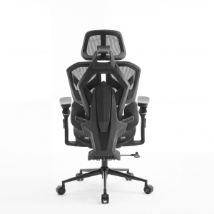 Scaun rotativ de birou TitanMesh Pro cu perne laterale - negru - 119 x 72 x 73 cm - Img 2
