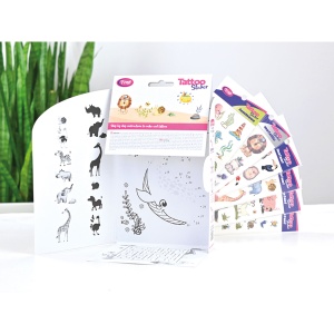 Set autocolant pentru tatuaj animal - 69 piese / ambalaj - Img 3
