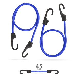 Set corzi elastice - albastru - 45 cm x 8 mm - 2 buc. / set