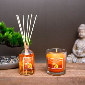 Set lumanare parfumata si parfum - dovleac - 120 g + 100 ml