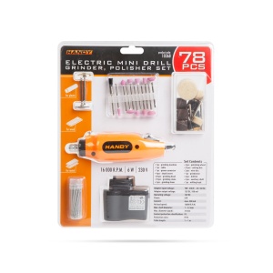 Set multifuncțional pentru găurit, șlefuit și lustruit - 78 părți - 230 V - Img 4