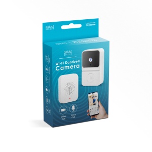 Set videointerfon inteligent - cu Wi-Fi, pe acumulator - HD - alb - Img 2