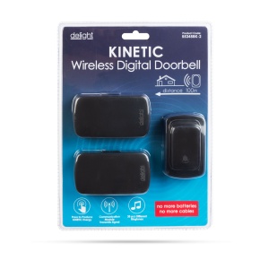 Sonerie wireless digitală, fără baterie - Kinetic - receptor dublu - Img 2