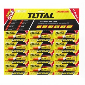 Super Glue Total 12/set Adeziv Universal 3g pentru Metal, Plastic Lemn Cauciuc și Ceramică