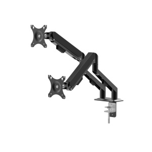 Suport pentru monitor și televizor - cu braț dublu, telescopic - cu fixare pe blat - 62 cm, 30" - Img 4