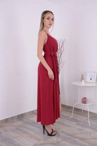 Rochie Lunga Julia - Cranberry - Img 4