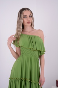 Rochie Scurta Bella Olive - Img 2