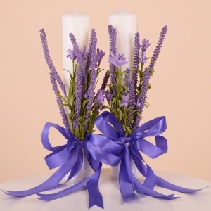 Set Lumanari Nunta "Lavanda"