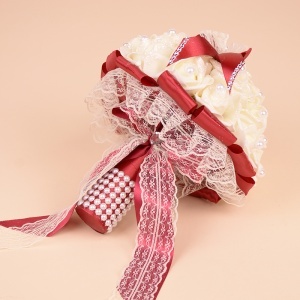 Buchet Trandafiri Mari - Bordo
