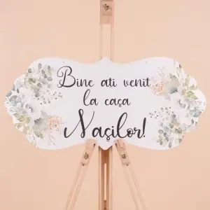 Placuta Mare "Bine ati venit la casa Nasilor" - Negru