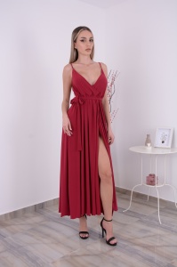 Rochie Lunga Julia - Cranberry