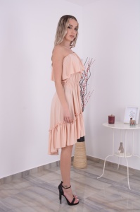 Rochie Scurta Bella Crem - Img 3