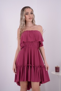 Rochie Scurta Bella Magenta - Img 2