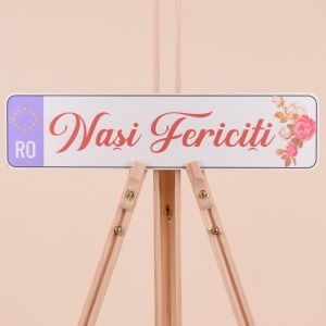 Set Placute Masina "Nasi Fericiti" - Rosu