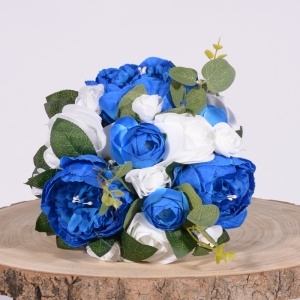 Buchet Bujori - Trandafiri - Albastru - Img 3