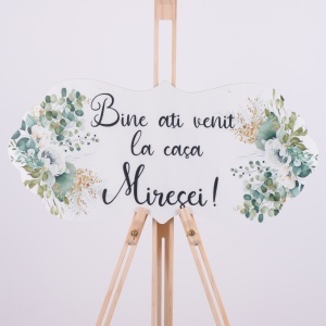 Placuta "Bine ati venit la casa Miresei"