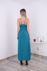 Rochie Lunga Julia - Turcoaz - Img 3