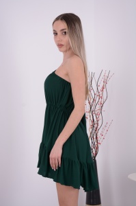Rochie Scurta Amber - Verde Brad - Img 3