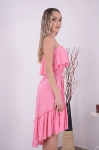 Rochie Scurta Bella Roz Bombon - Img 3