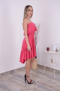 Rochie Scurta Bella Roz - Img 3