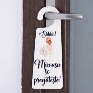Agatatoare usa Mireasa - Negru