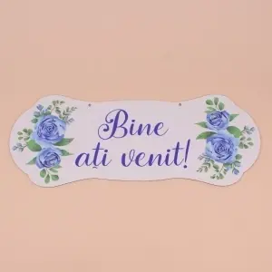 Placuta Mare "Bine ati venit" - Albastru