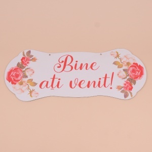 Placuta Mare "Bine ati venit" - Rosu