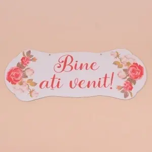 Placuta Mare "Bine ati venit" - Rosu