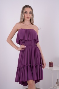 Rochie Scurta Bella Mov - Img 2