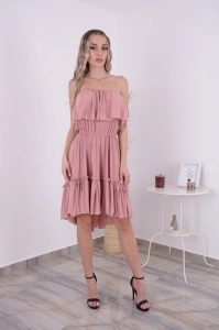 Rochie Scurta Bella Roz Prafuit