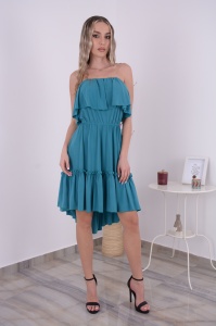 Rochie Scurta Bella Turcoaz