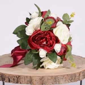 Buchet Bujori - Trandafiri - Bordo