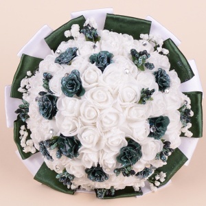 Buchet Trandafiri - Verde - Sclipici