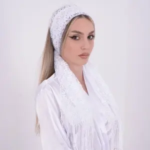 Esarfa dezgatit Mireasa - Model 12